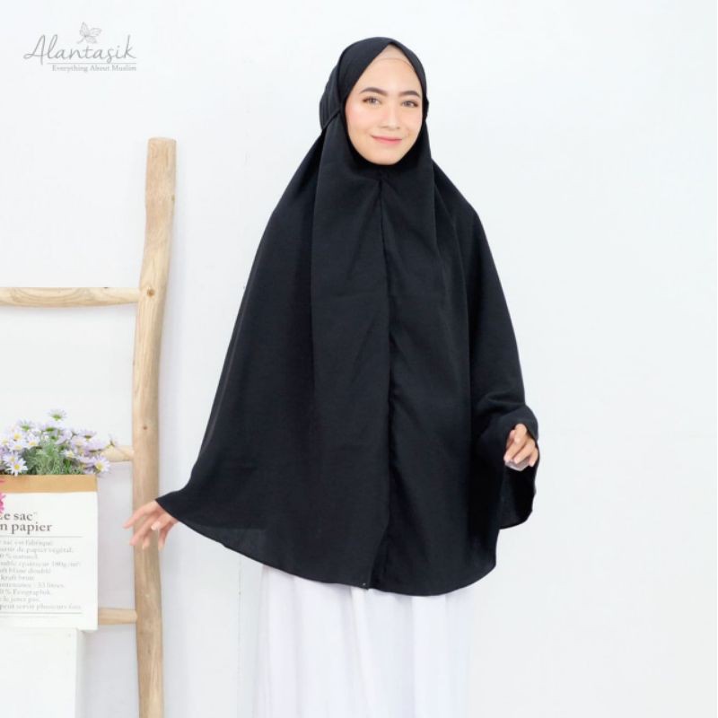 Alantasik - Jilbab Rumana  XL / Jilbab Soft Pet Syari Jumbo/ Jilbab Tali XL GR.9