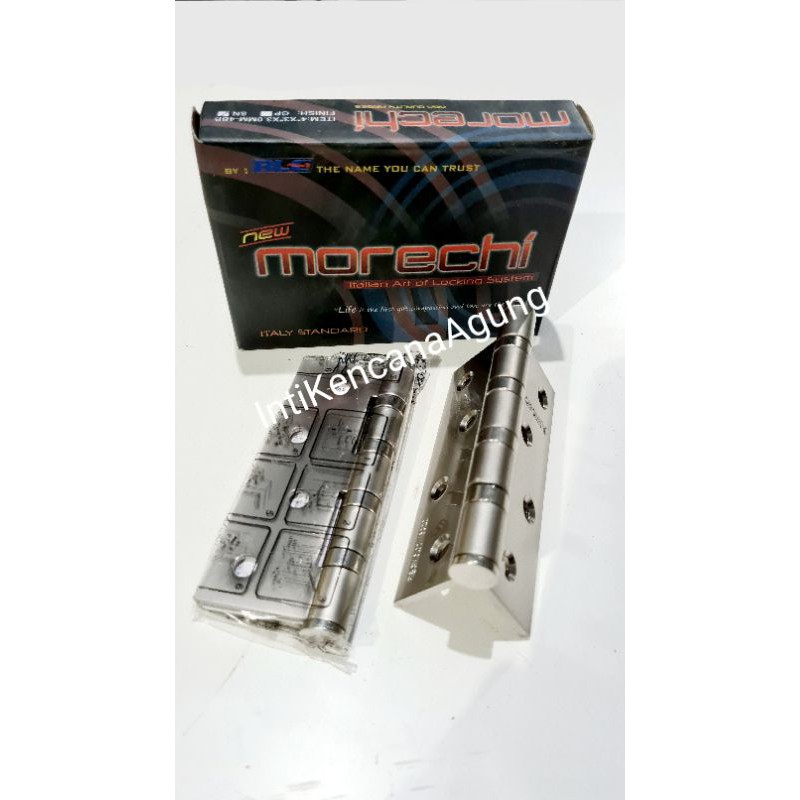 Engsel tebal besi pintu 4” engsel pintu engsel jendela merk Morechi engsel pintu 4 inch tebal bagus