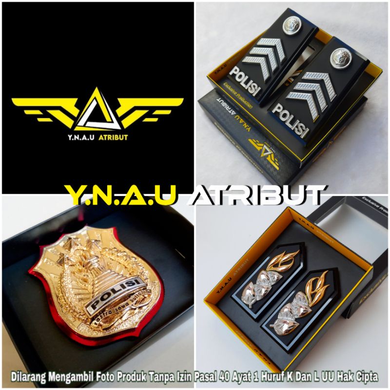 ATRIBUT POLISI / PAKET PANGKAT BRIGADIR POLRI FULL MIKA EXCLUSIVE / PANGKAT BRIGADIR POLRI FULL  MIK