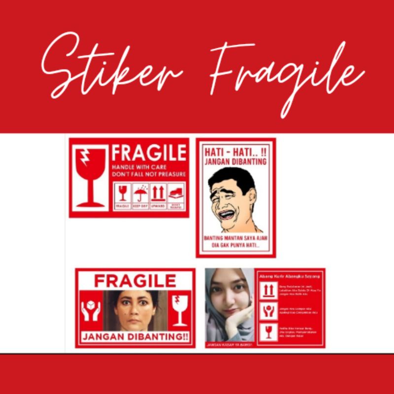 Jual Stiker Fragile Lucu Fragile Susana Bisa Cod Tinggal Tempel Shopee Indonesia