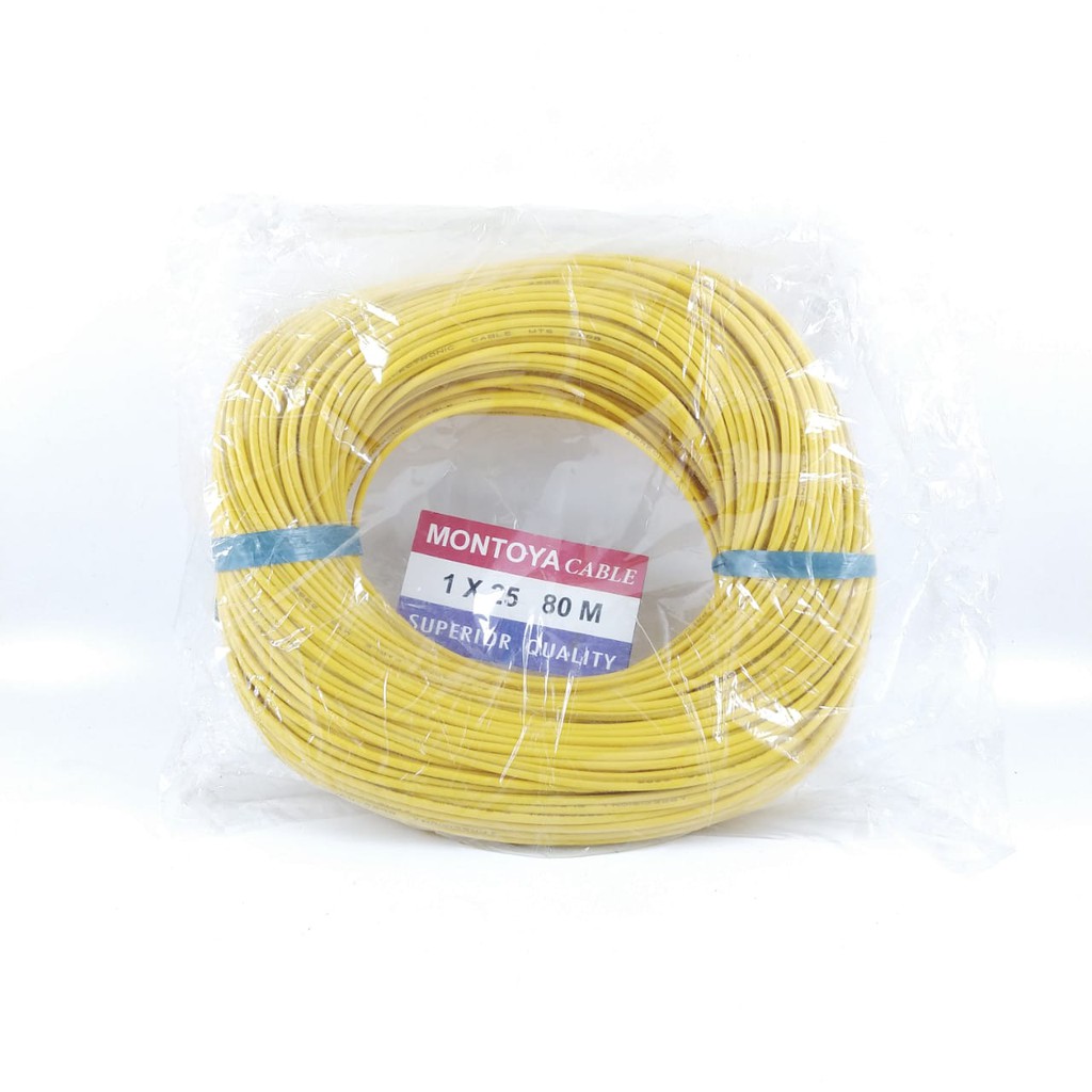 Kabel Serabut 1 x 25 Montoya per rol 80 mtr