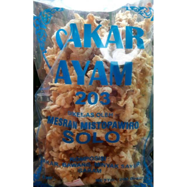 

Kripik cakar ayam mesran