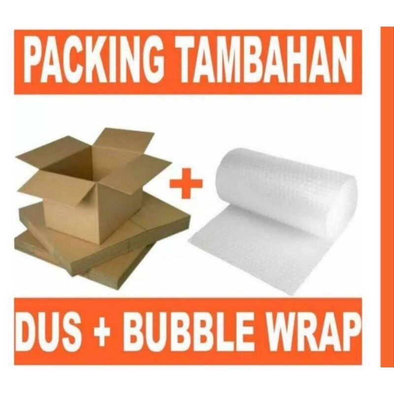 

Tambahan packing kardus +bublewrap