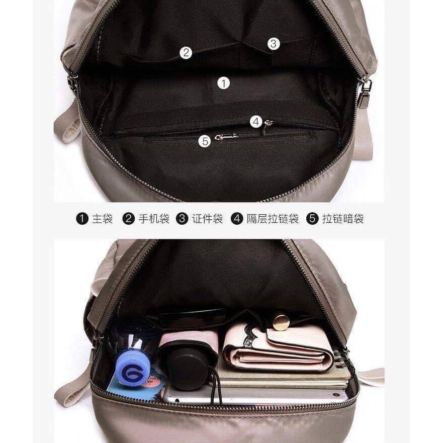 GT 1315 BQ 2380 RISCE TAS RANSEL NYLON IMPORT WANITA CEWEK PEREMPUAN JAKARTA BATAM EL 730