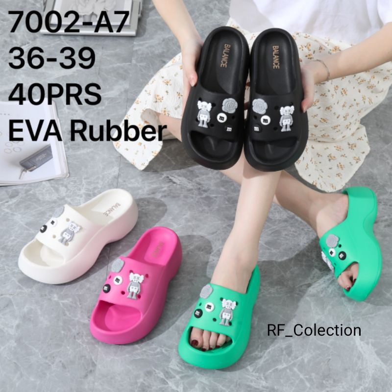 Sandal Fuji Viral Wanita Sandal Wedges Wanita Sandal Selop Jelly