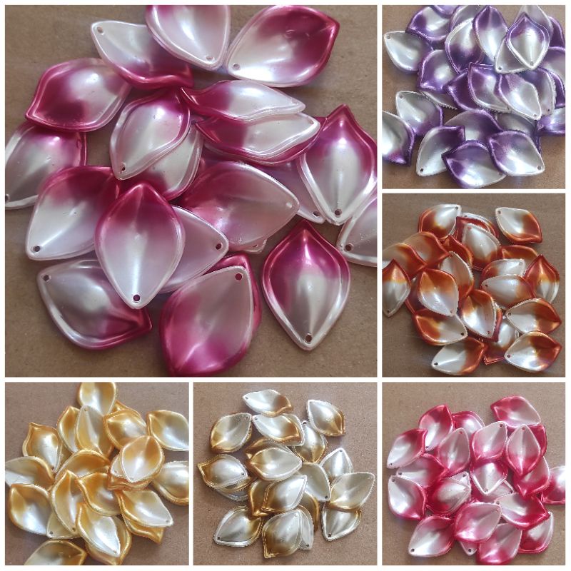 24pcs sekop tanggung mutiara gradasi