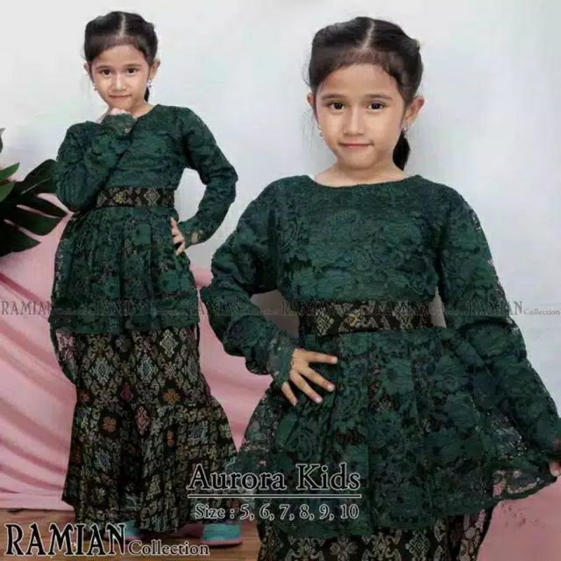 SETELAN KEBAYA ANAK AURORA / KEBAYA ANAK PINGUIN / KEBAYA ANAK SD / KEBAYA KARTINI