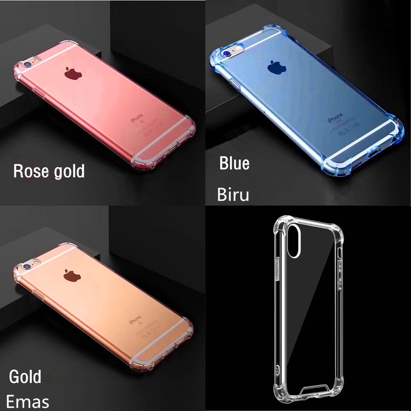 Casing Soft Case Bahan TPU + Serat Karbon Shockproof untuk iPhone 6 / 6S / 7 / 8 Plus
