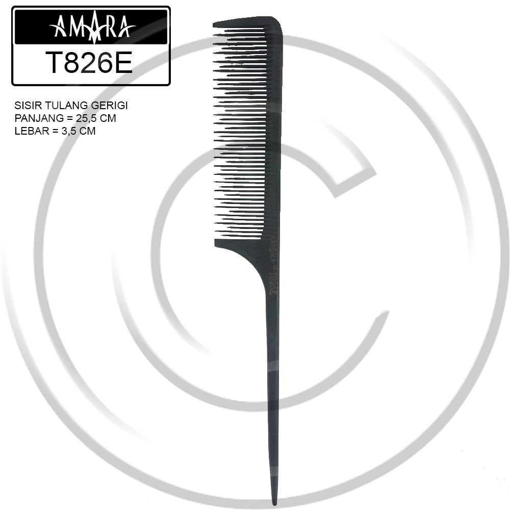 AMARA / AM-T-826E / Sisir Rambut Tulang Gerigi