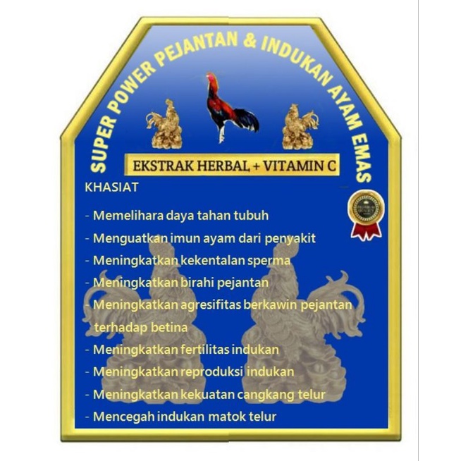 Multivitamin - Super Power Pejantan dan Indukan Ayam Emas