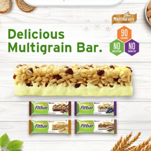 FITBAR MULTIGRAIN SEREAL BAR - NETTO 22gr SNACK DAN CEMILAN SEHAT