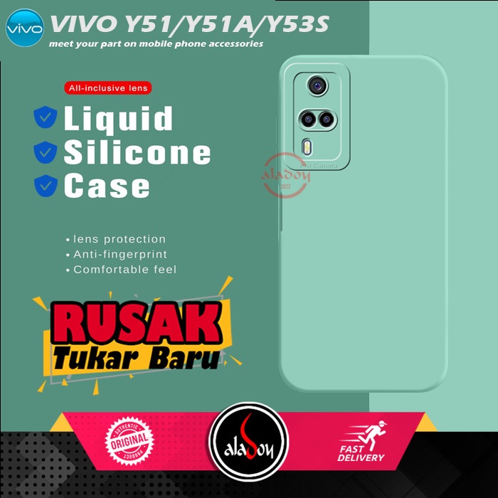 Soft Case VIVO Y51 / Y51A / Y53S Case Liquid Silicone Pro Camera Premium Casing