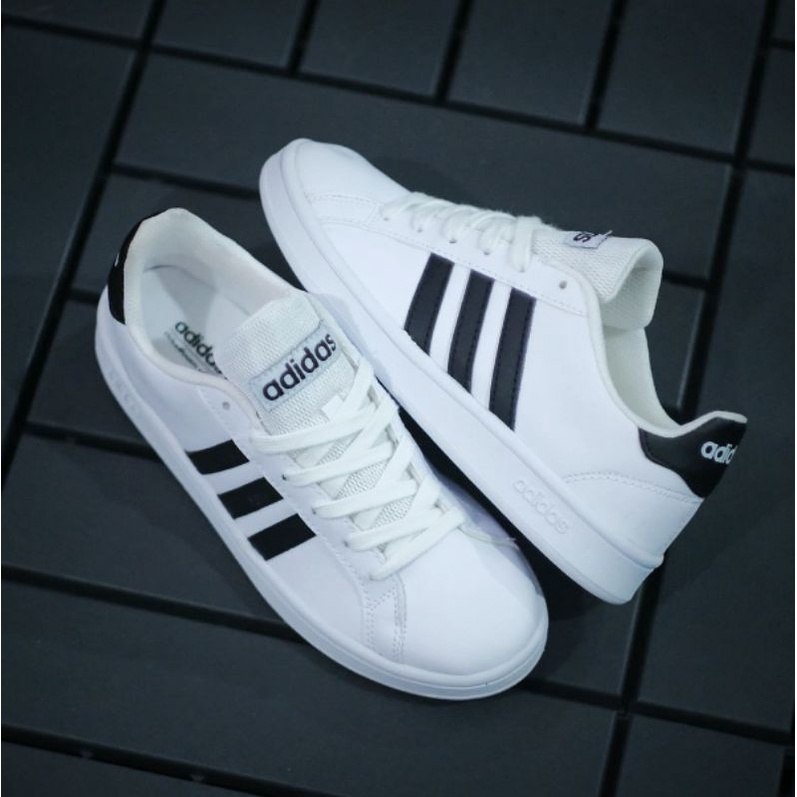 ADIDAS GRAND COURT WHITE BLACK