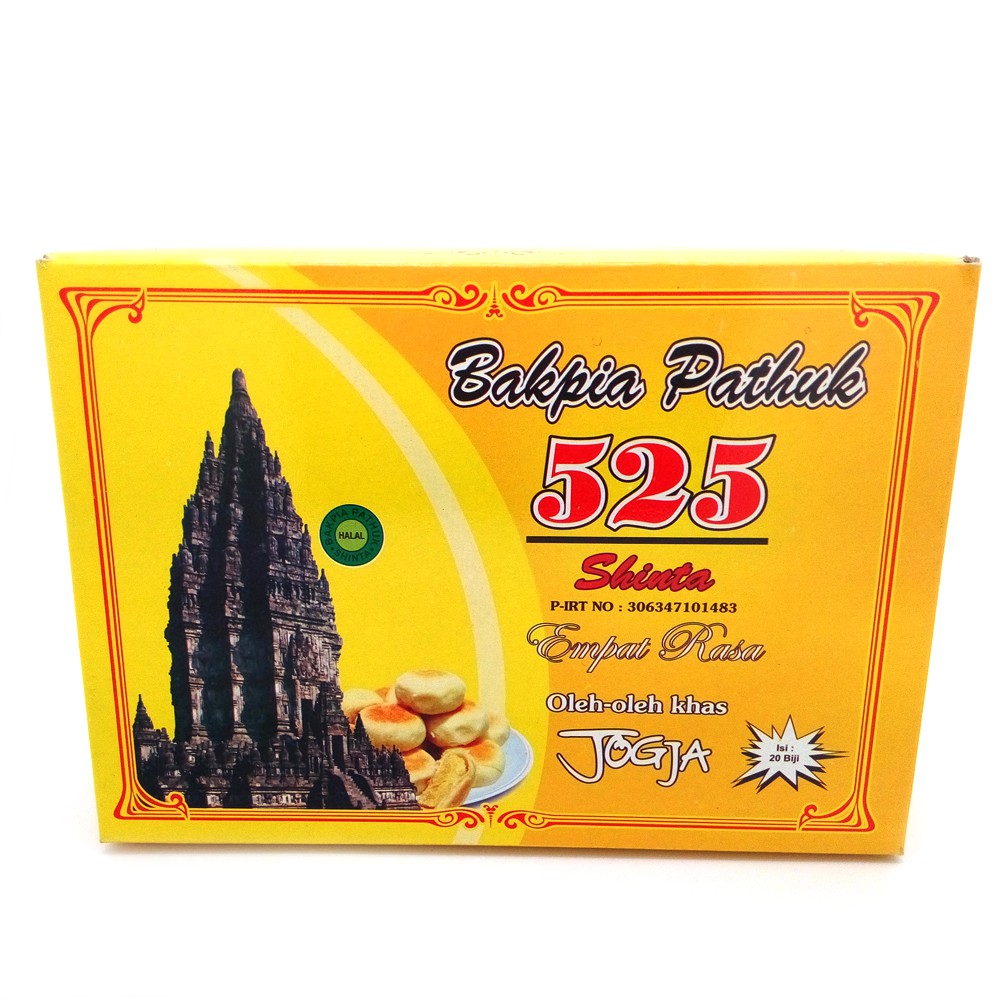 Bakpia Pathuk 525 Asli Jogja 4 rasa - 20biji