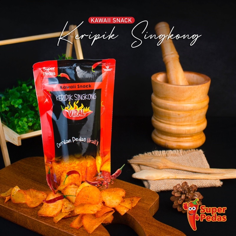 

KAWAII SNACK KERIPIK SINGKONG PEDAS JERUK 100gr