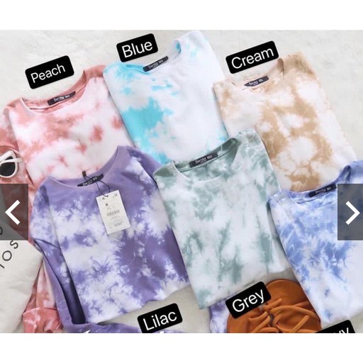 Kaos Baju Lengan Panjang Wanita Longsleeve Hakairu (Tie Dye)