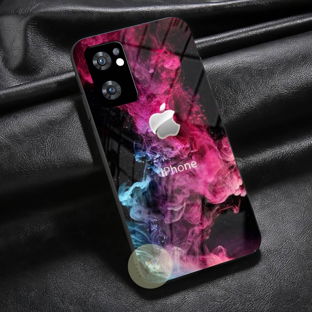 Softcase Glass Oppo Reno 7 5G - GK47 - Case HP Oppo Reno 7 5G - Case Oppo Reno 7 5G - Kesing HP Oppo