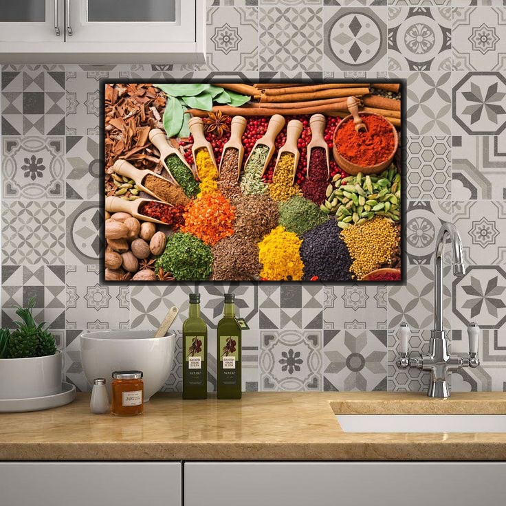 Hiasan Dinding Bumbu Dapur Ukuran Jumbo Hiasan Dinding Dapur Ukuran A3 Hiasan Dinding Gambar Bumbu D