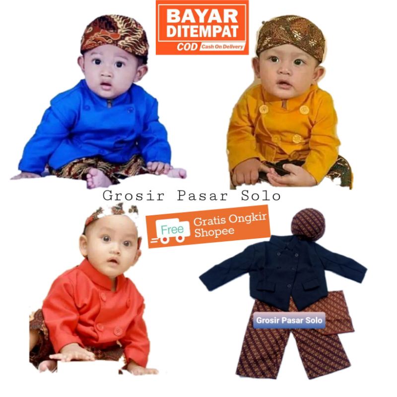 Set Beskap Anak // Beskap Bayi // Baju Adat Jawa Anak // tedak siten //