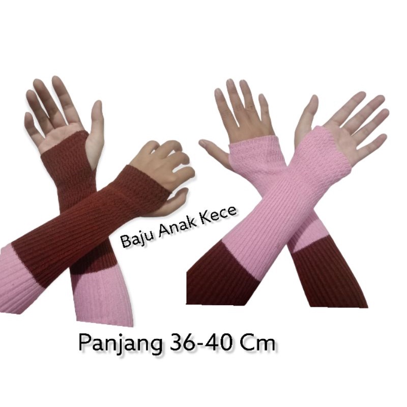 Handsock Rajut Jempol Bolak Balik Perempuan Manset Jempol Wanita Manset Rajut Perempuan Handsock Jempol Muslimah