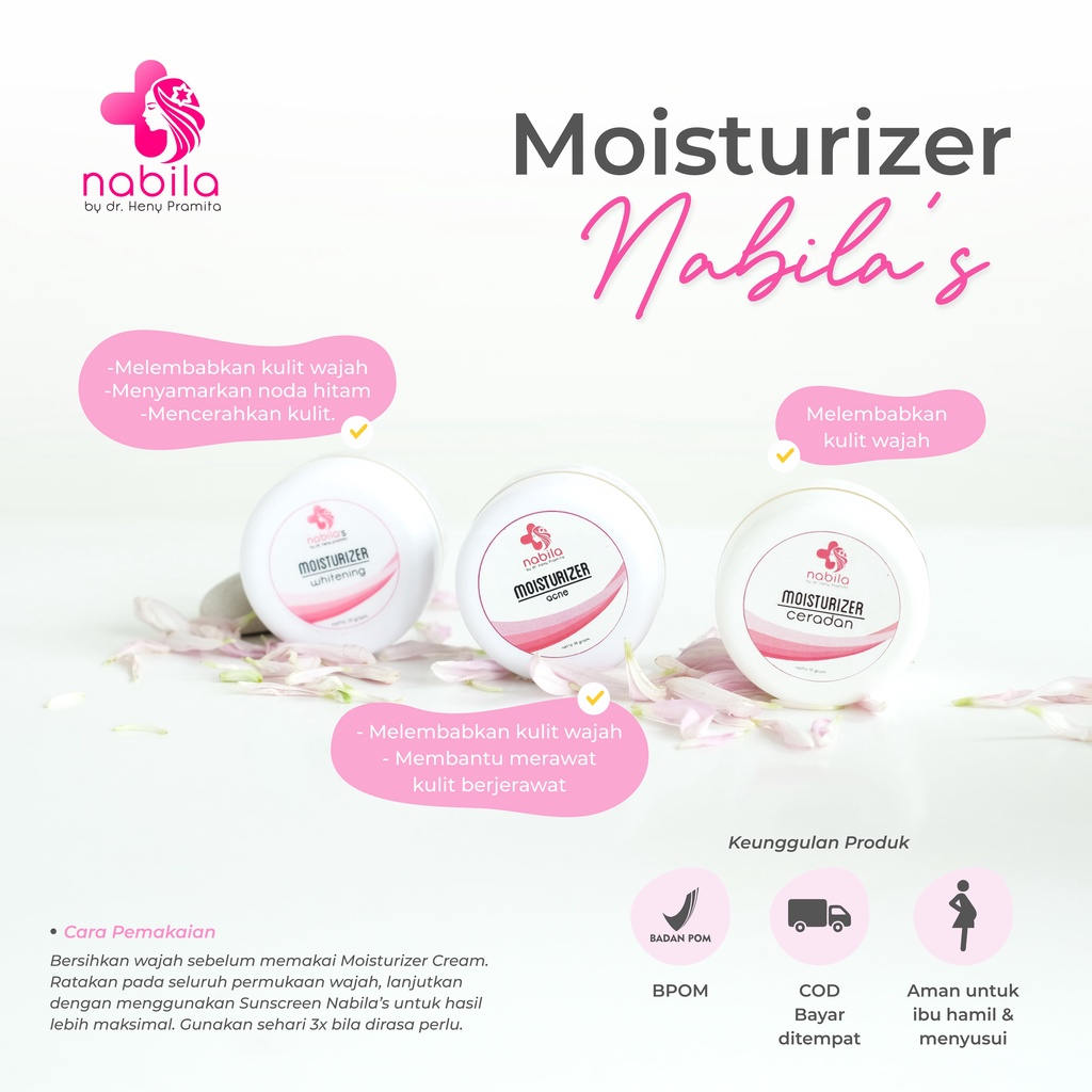 MOISTURIZER NABILA’S | PELEMBAB WAJAH NABILA | NABILA SKINCARE | NABILASKINCARE