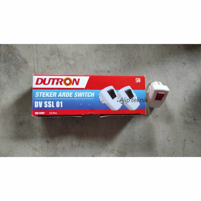 Steker arde switch on/off Dutron murah bagus