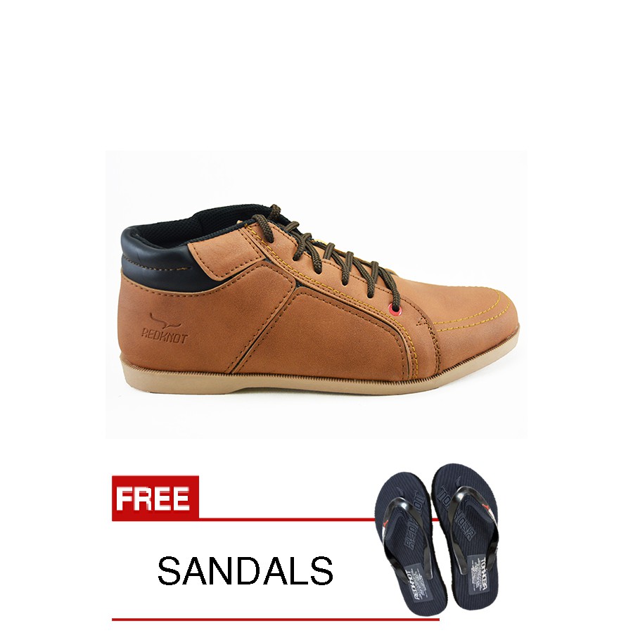 

Redknot - Sneakers Giph Tan + Bonus Sandal Senilai Rp.25.000,00