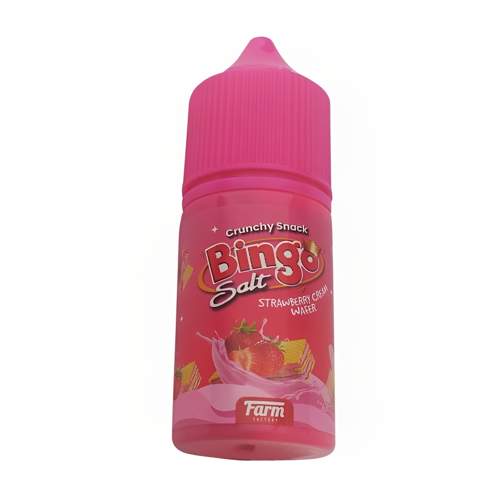 Bingo V2 Strawberry Cream Waffer Salt Nic 30ML by Farm Factory