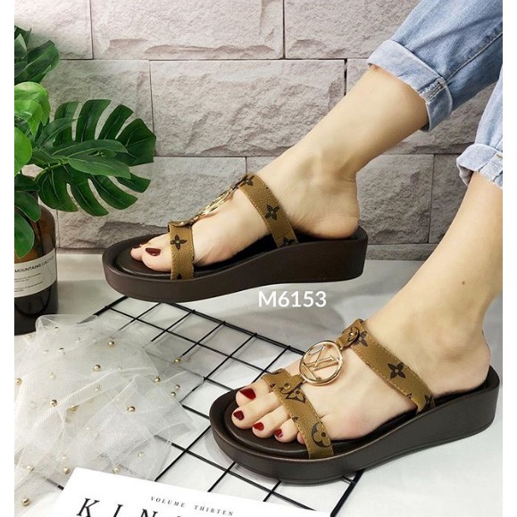 Wedges M6153 wanita import realpict