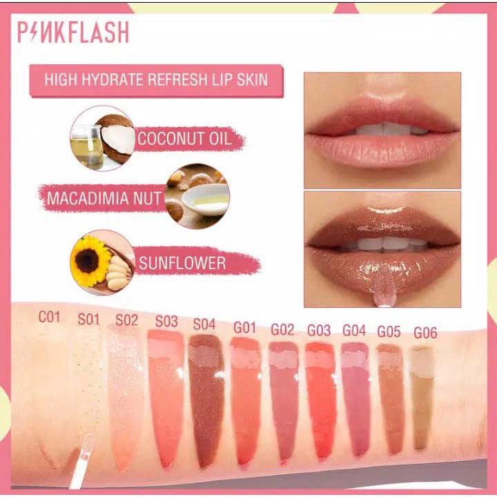 PINKFLASH Ohmygloss Lip Gloss Pelembab Bibir