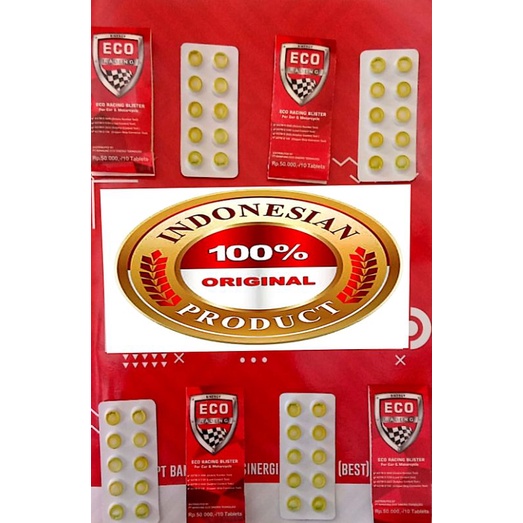 1 BUTIR ECO RACING 100% ORIGINAL PENGHEMAT BBM UNTUK MOTOR DAN MOBIL BENSIN