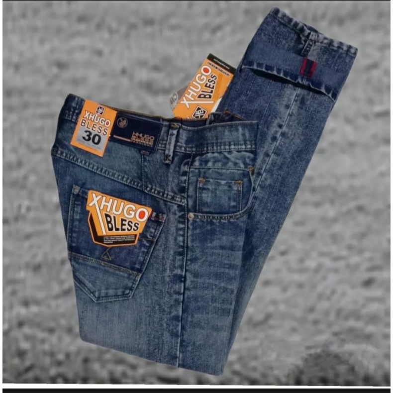 HUGO BLESS DENIM//JEANS FASHION PRIA SNOW WASH//JEANS SNOW