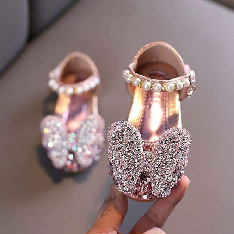 Sepatu Sandal Pesta Anak Perempuan Sparkle Butterfly