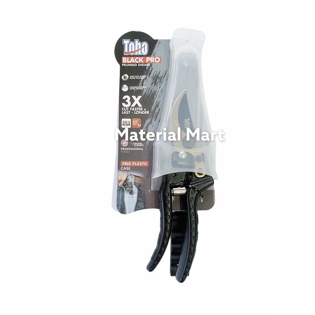 Gunting Dahan TOHO | Pemotong Ranting Black PRO | Pruning Shears ORI | Material Mart