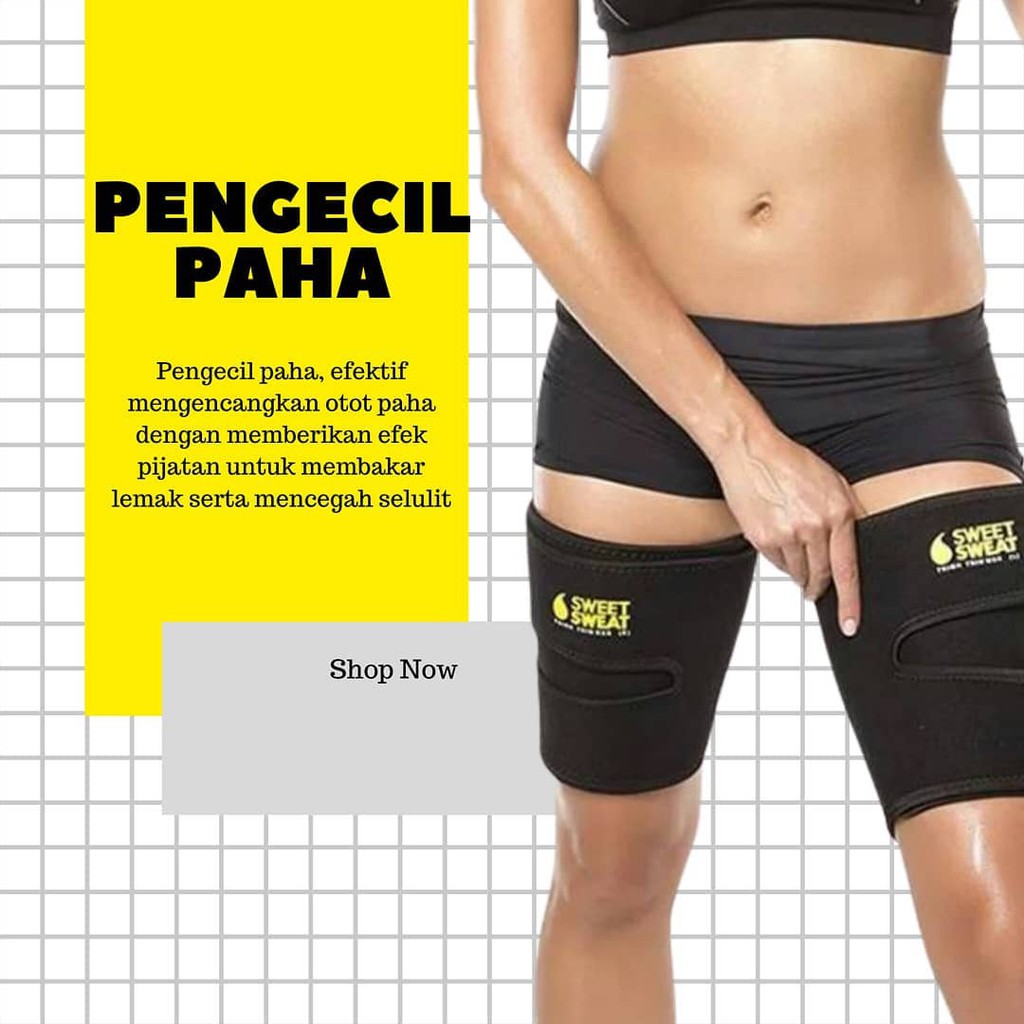 Sweet sweat trimmer belt korset pelangsing paha betis