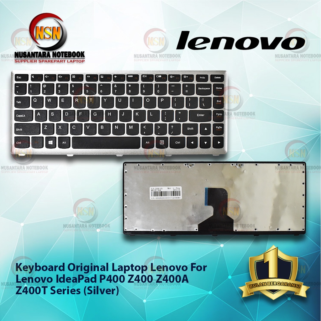 Keyboard Original Laptop Lenovo IdeaPad P400 Z400 Z400A Z400T Series