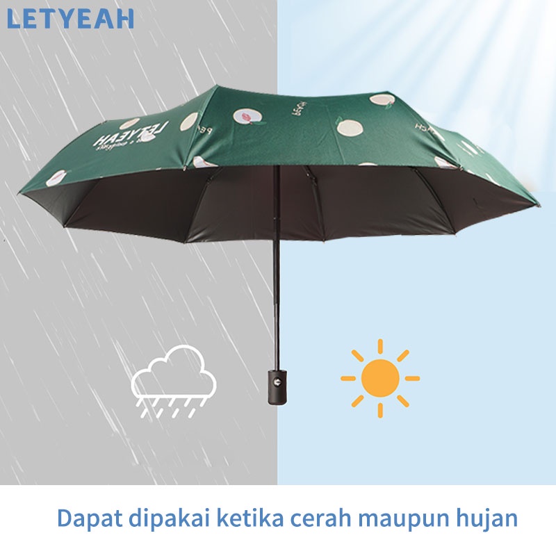 letyeah Payung anti UV otomatis payung lipat tahan lama