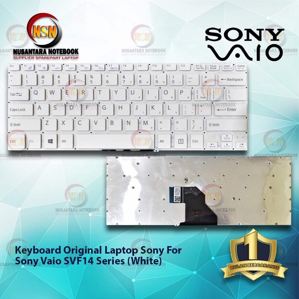 Keyboard Laptop Sony Vaio SVF14 Series White