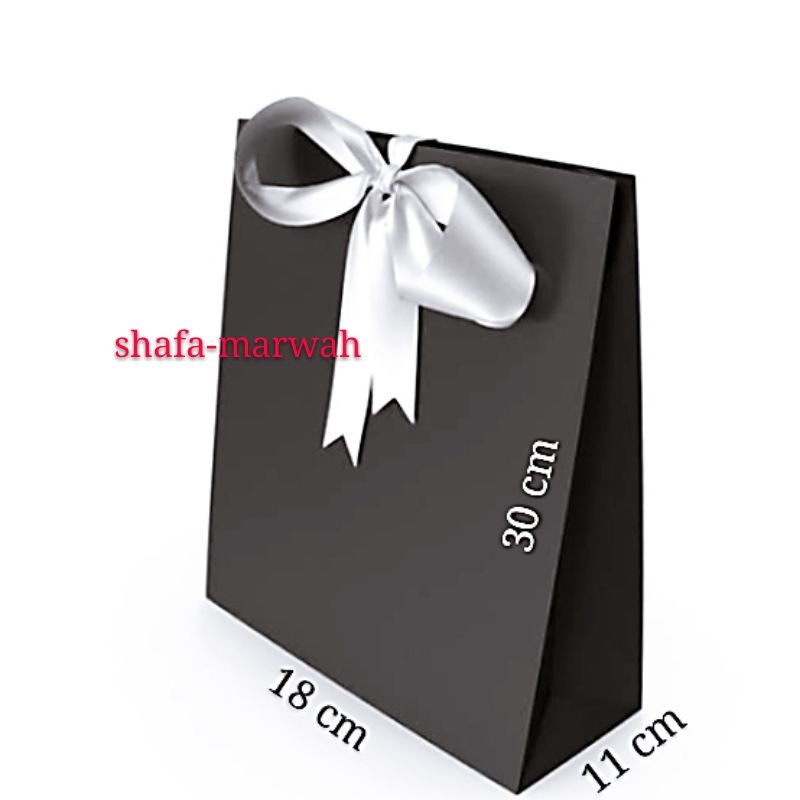 

EXCLUSIVE MEDIUM PAPERBAG SUPER BLACK 18 X 11 X 30 cm.