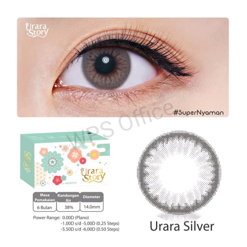 Softlens Urara Plano dan Minus Free Lencase Bursasoftlen