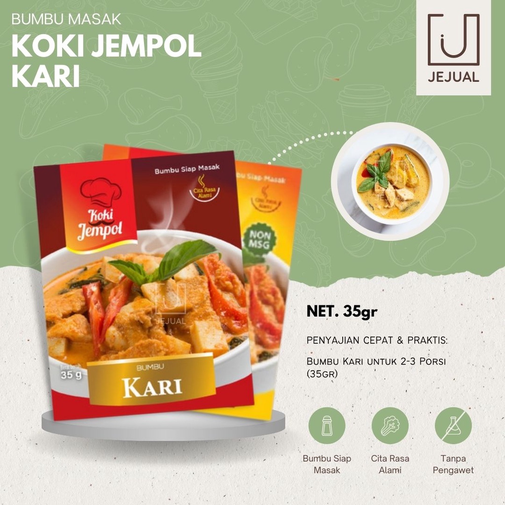 Jual Bumbu Kari Ayam Instant Kare Koki Jempol Praktis Siap Saji Enak