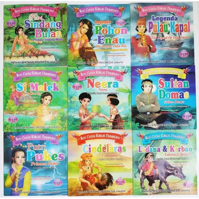 Buku Anak Buku Cerita Bergambar Seri Cerita Rakyat Nusantara 2 Bahasa Shopee Indonesia
