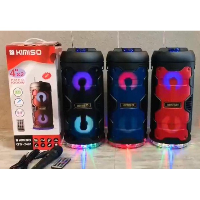 Speaker Bluetooth QS-2401 Plus MIC Karoke Suara BASS Mantap Super Kenceng