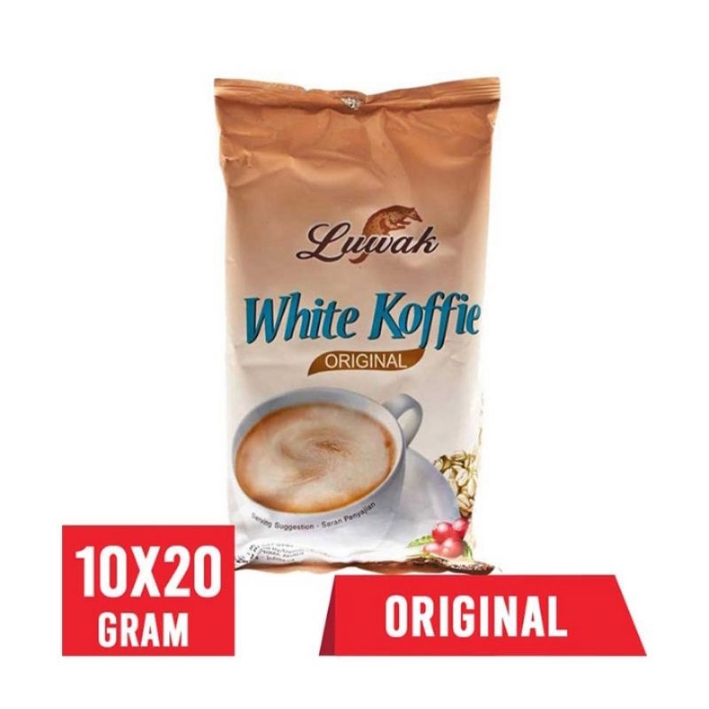 

Luwak White Koffie Kopi Bubuk 20 g (isi 10 pcs)