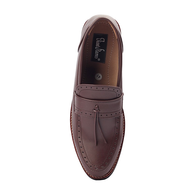 PIETRA DARKBROWN |MNM x GIANT FLAMES| Sepatu Loafers Pria Formal / Kantor