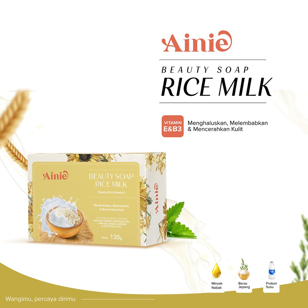 SABUN BATANGAN 135GR DAN 70GR AINIE SOAP BATH MANDI KOSMETIK TUBUH