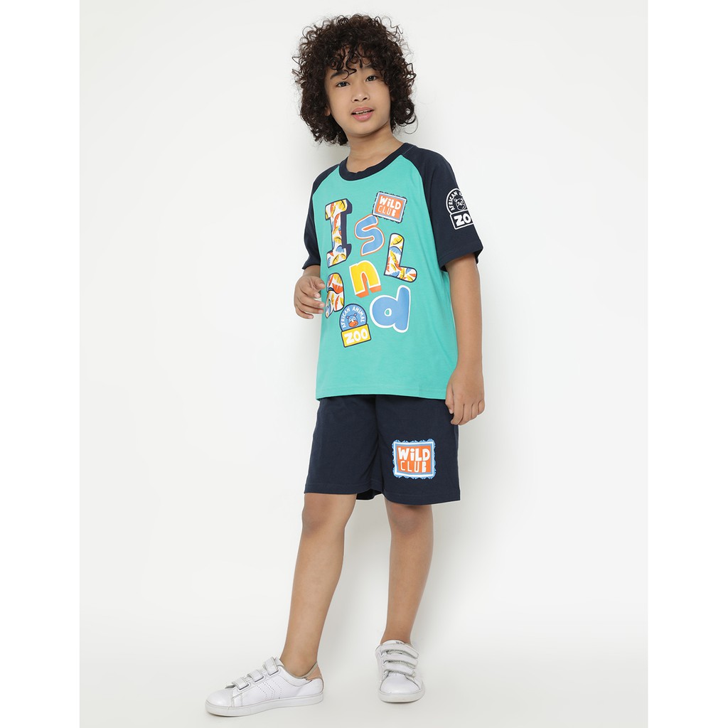 Matahari Little M Setelan Raglan Island Anak Laki Laki Matahari Little M Setelan Raglan Island Anak Laki Laki