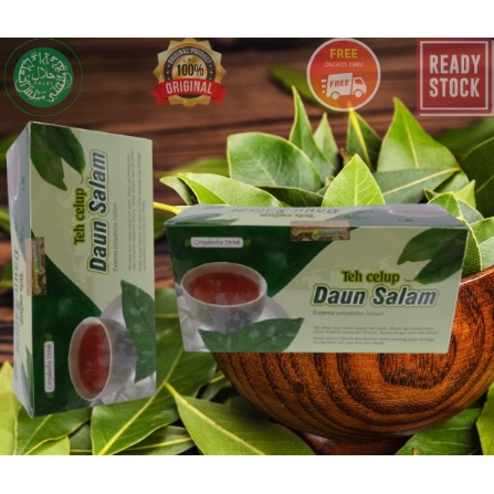 

Teh Herbal Daun Salam Original berkhasiat Minuman untuk asam urat dan rematik Halal 20 Kantong obat asam urat