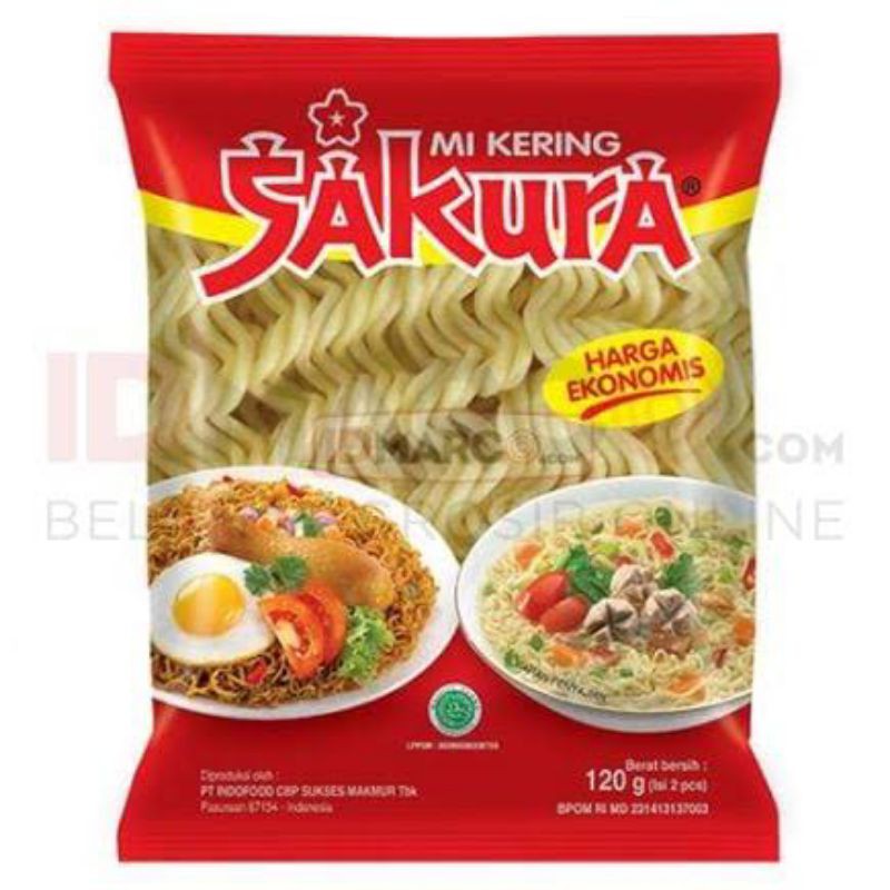 

Mie kering Sakura harga ekonomis 120gr