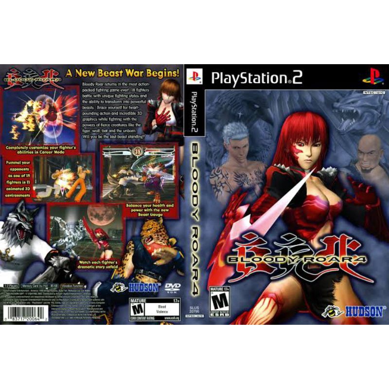 Kaset PS 2 BLOODY ROAR 4